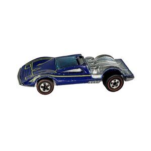 Vintage Hot Wheels Redlines Buzz Off 1969 Blue Made in Hong Kong 1:64
